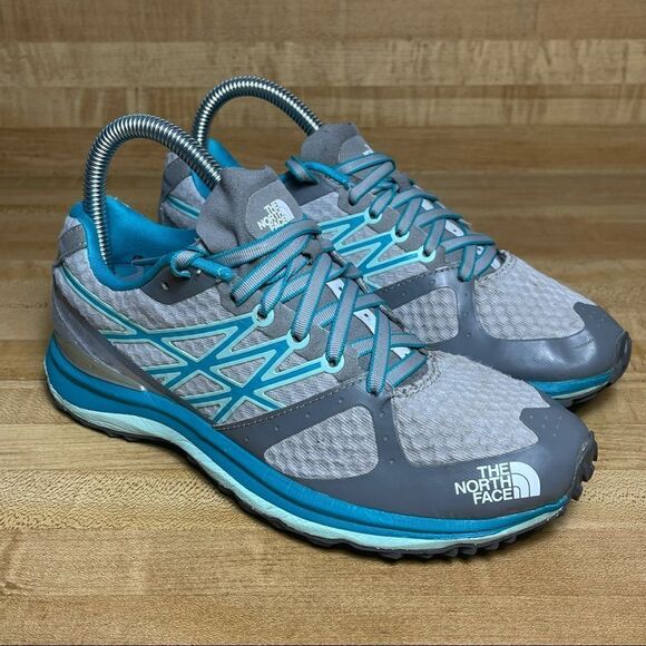 North Face Ultra TR Running Shoes Vibram hiking Athletic Sneakers Size 6 Blue - Picture 1 of 11